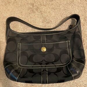 Black coach purse